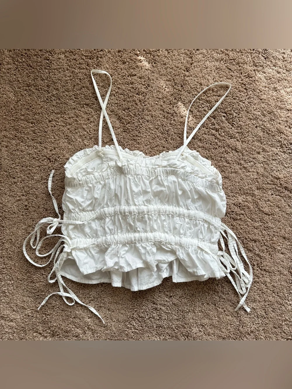 Free People Tie-Side Sleeveless Crop Top - Picture 3 of 3